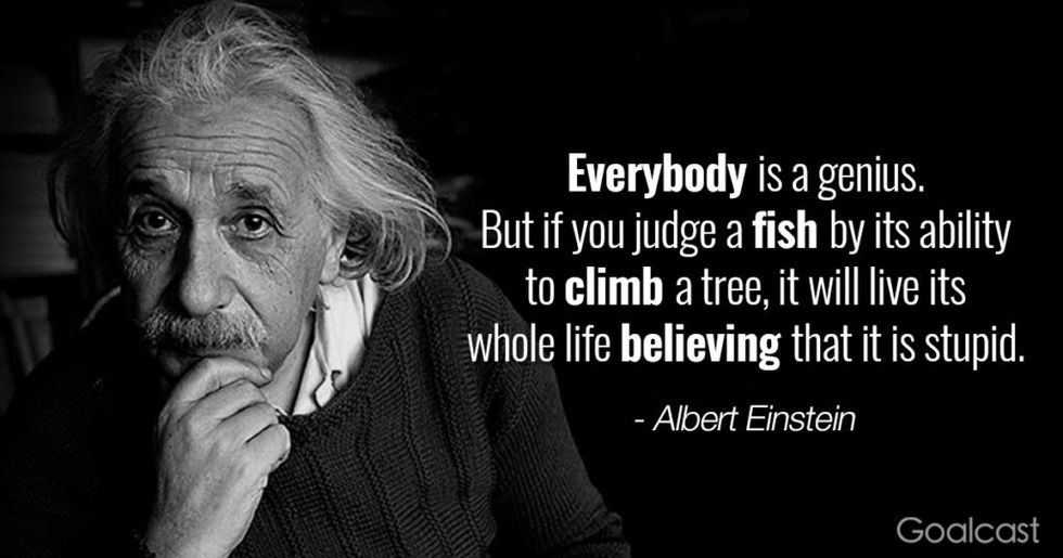 Inspiring Albert Einstein quotes - Everybody is a Genius