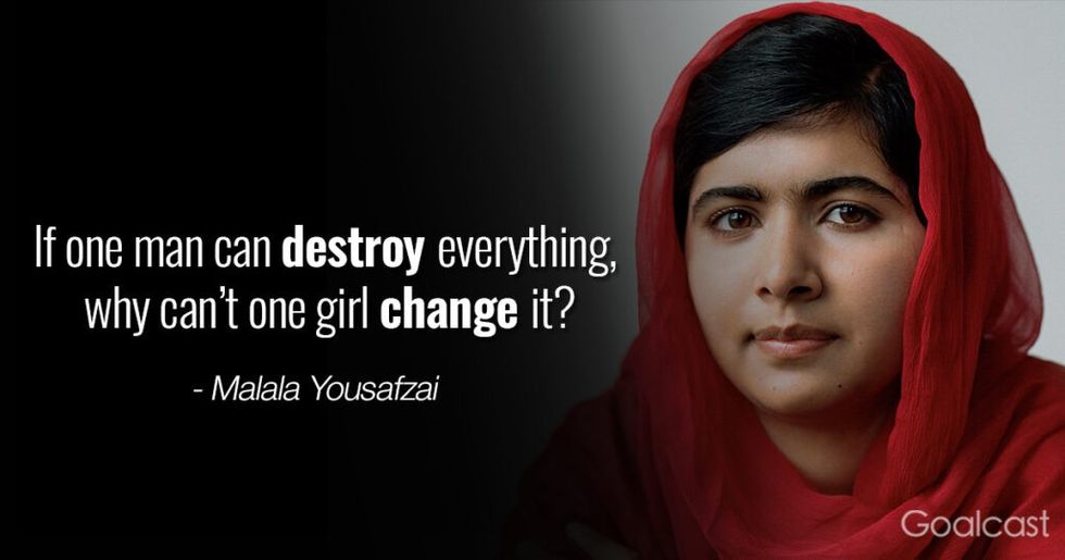 Most inspiring Malala Yousafzai quotes - Why can't one girl change it?