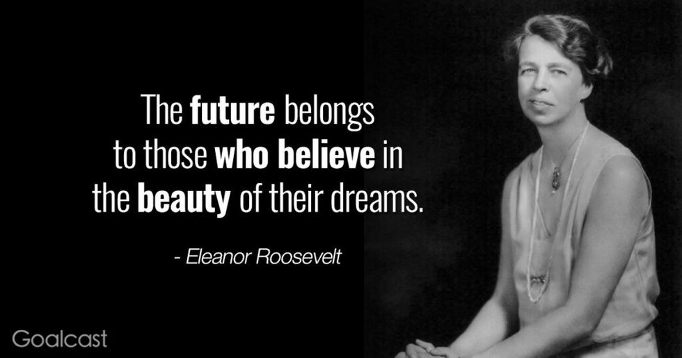 Eleanor Roosevelt quotes - The future belongs to those who believe in the beauty of their dreams