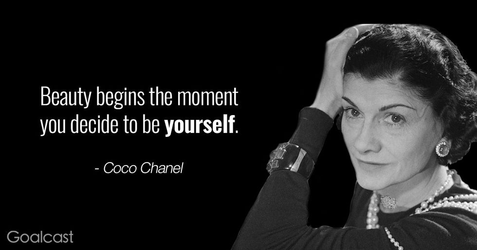 Coco Chanel quotes - Beauty begins the moment you decide to be yourself