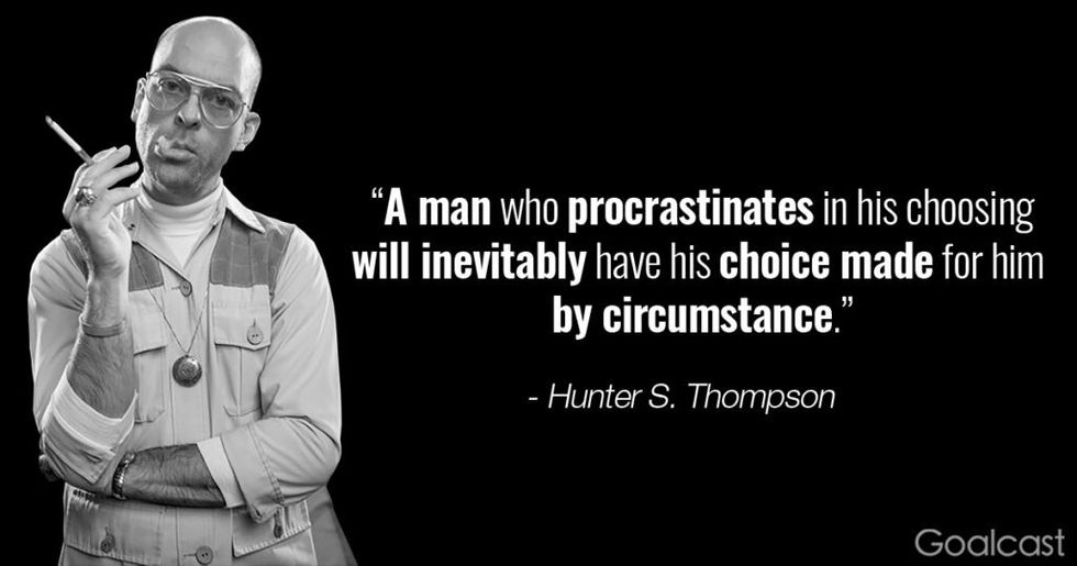 hunter-s-thompson-quote-procrastination