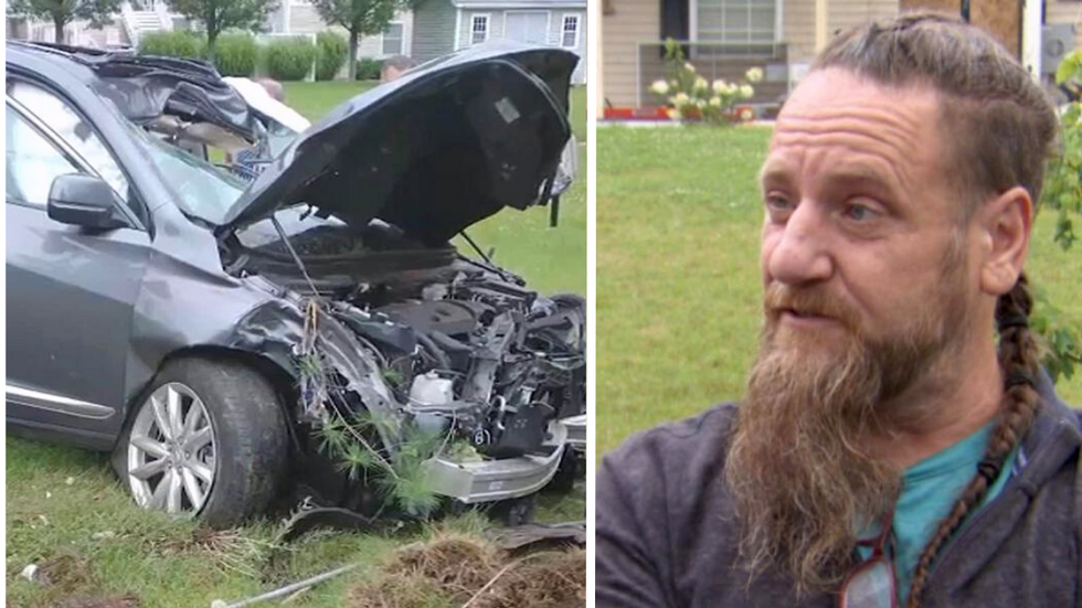 Stranger Trusts Instinct When Drunk Driver Crashes Into House - Ends Up Saving Little Girl's Life