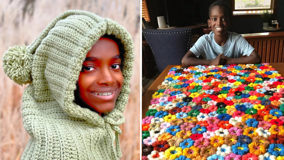 15-Year-Old Adopted Boy Takes Up Crocheting as a Hobby - Ends Up Changing Thousands of Lives