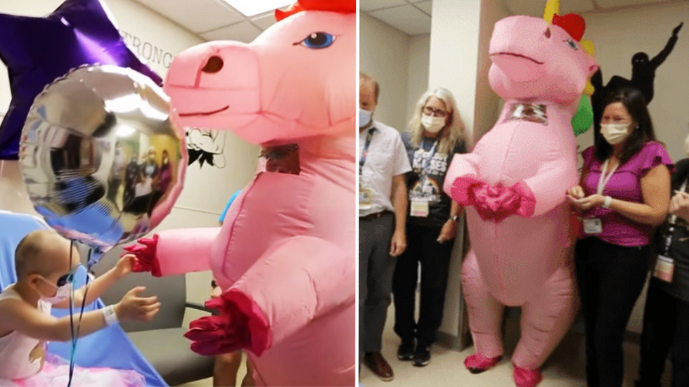4-Year-Old Cancer Patient Finishes Treatment - Her Doctor Celebrates With a Magical Surprise