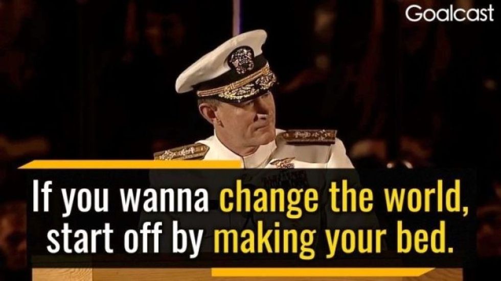 William H. McRaven: If You Want to Change the World, Start Off by Making Your Bed