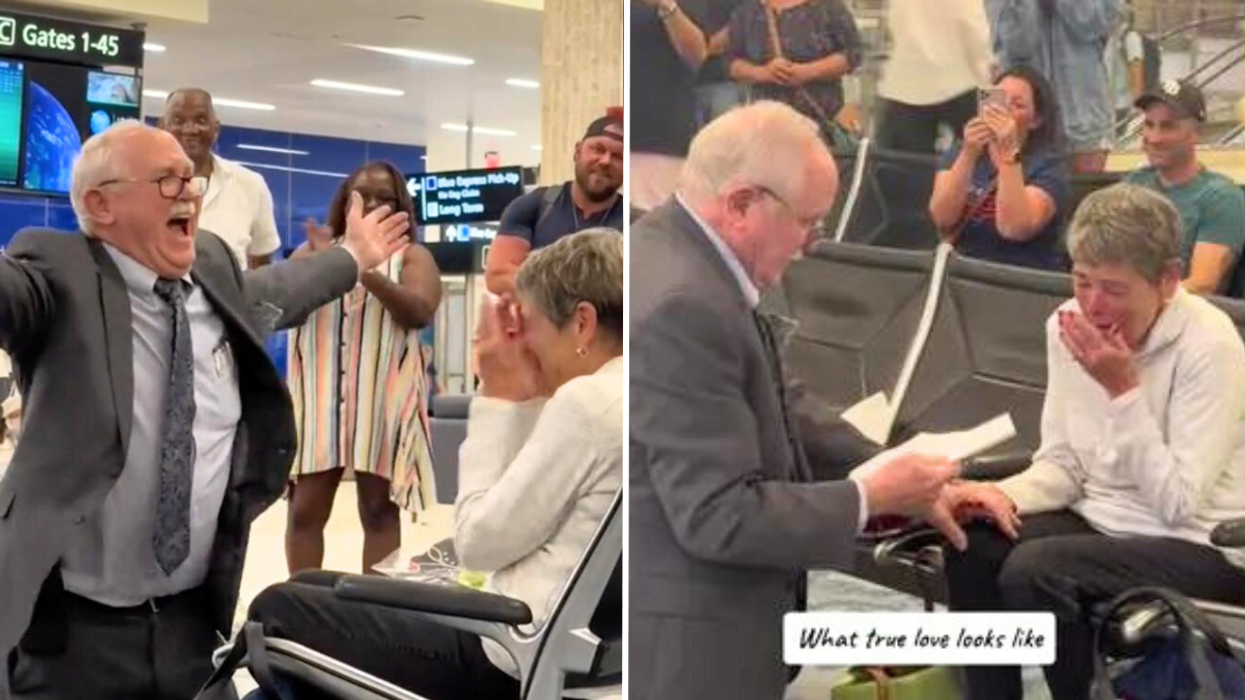78-Year-Old Doctor Proposes to High School Crush After 60 Years Apart in an Airport - Proving the Power of True Love