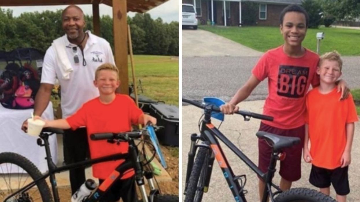 9-Year-Old Boy Gives $1000 Bike He Just Won To His Friend Who Didn't Have One