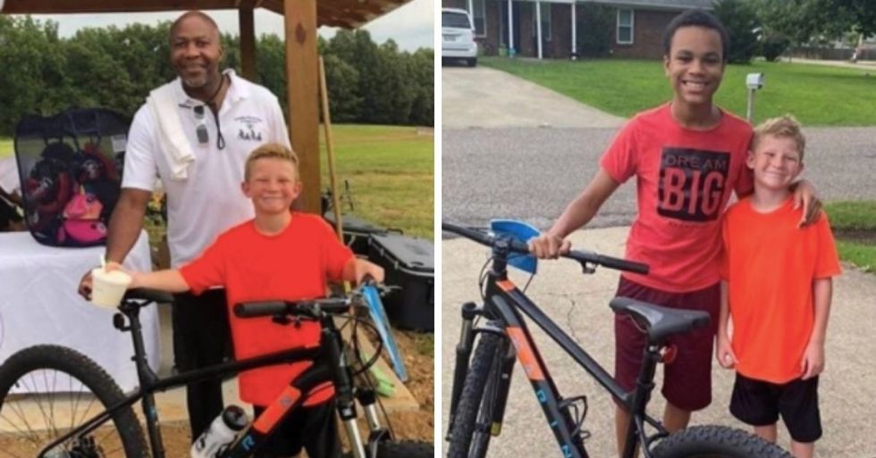 9-Year-Old Boy Gives $1000 Bike He Just Won To His Friend Who Didn't Have One