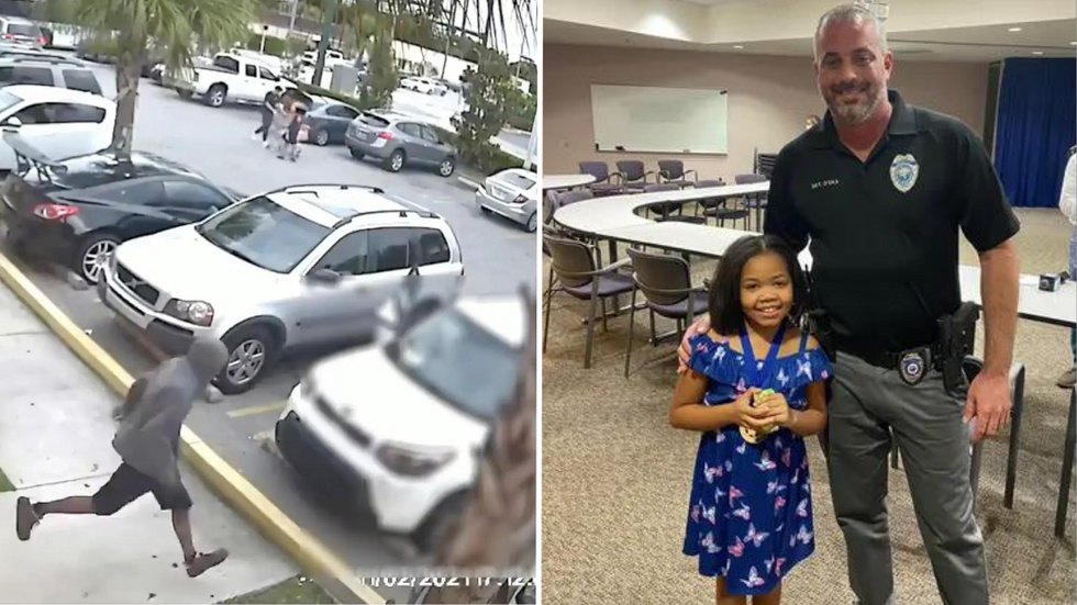 Thief Tries to Steal Womans Purse in Broad Daylight - But He Didnt Expect Her 9-Year-Old Daughter to Step in and Fight Him