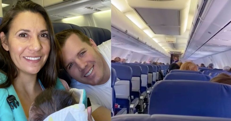 Couple Gets A Surprise Baby Shower On Plane For Their Newly-Adopted Daughter