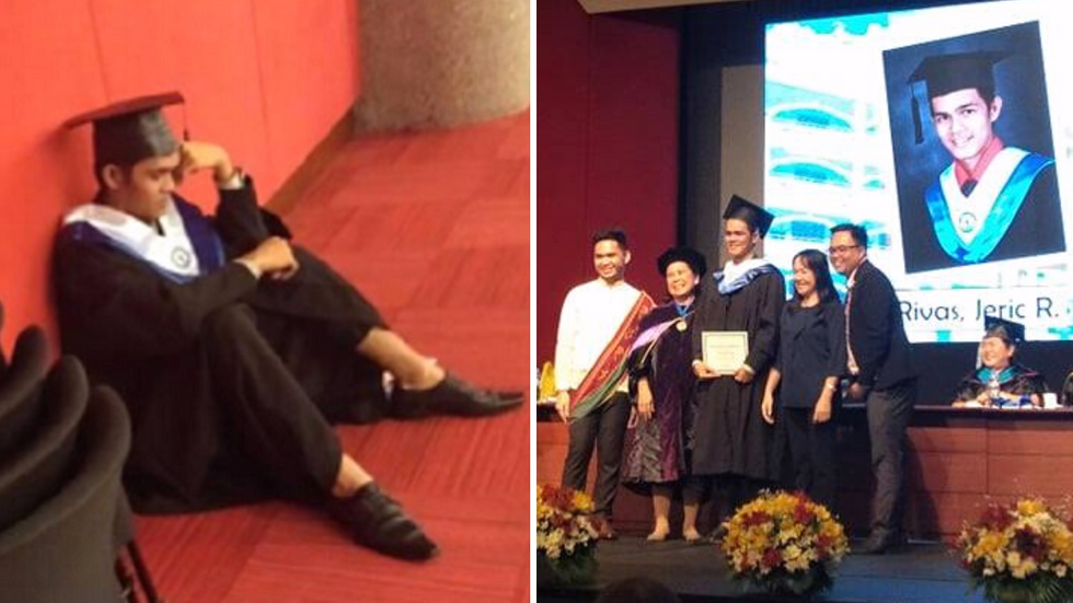 Student Sobs After His Parents Don’t Show Up to His Graduation for the 3rd Time - So All His Teachers Walk on Stage With Him Instead