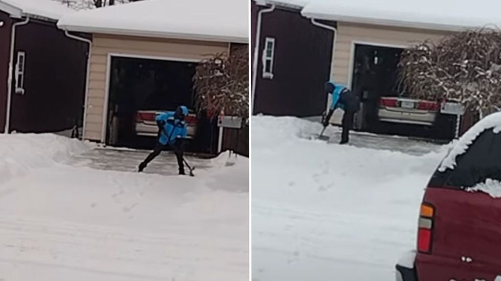 Amazon Driver Delivers a Package to 90-Year-Old - Neighbor Witnesses His Next Move and Immediately Records It