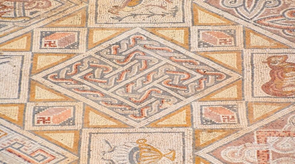 ancient patterns on the ground