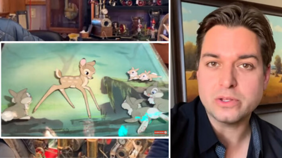 Antique Dealer Pays Homeless Man $20 for Rare Bambi Artwork - Then Changes His Mind