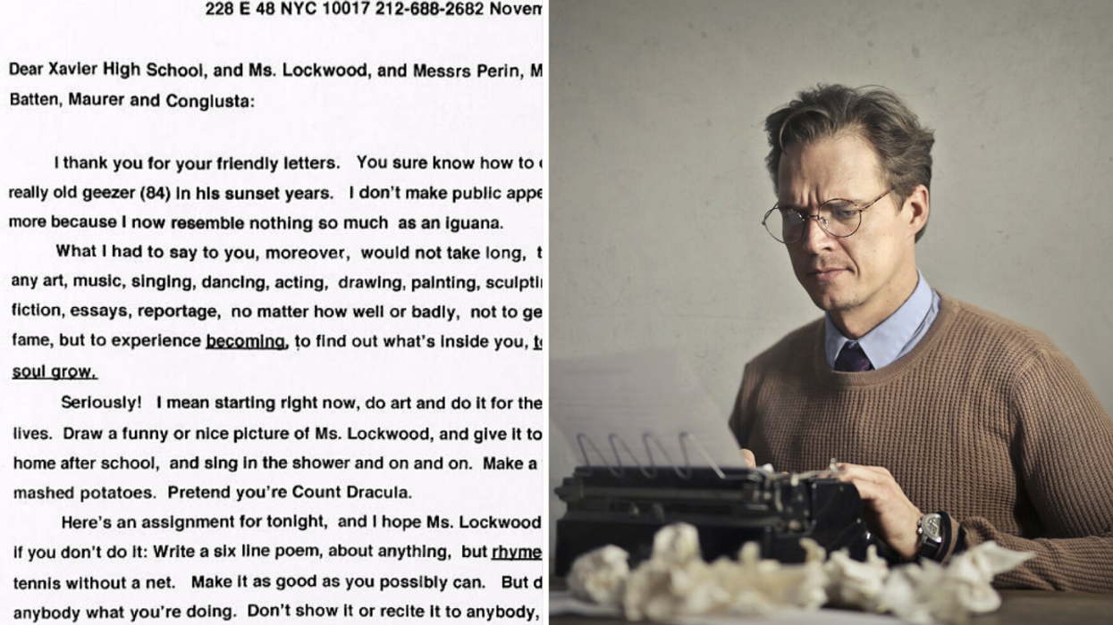 High School Class Writes to Famous Authors - Only One Responds and His Letter Is Perfect