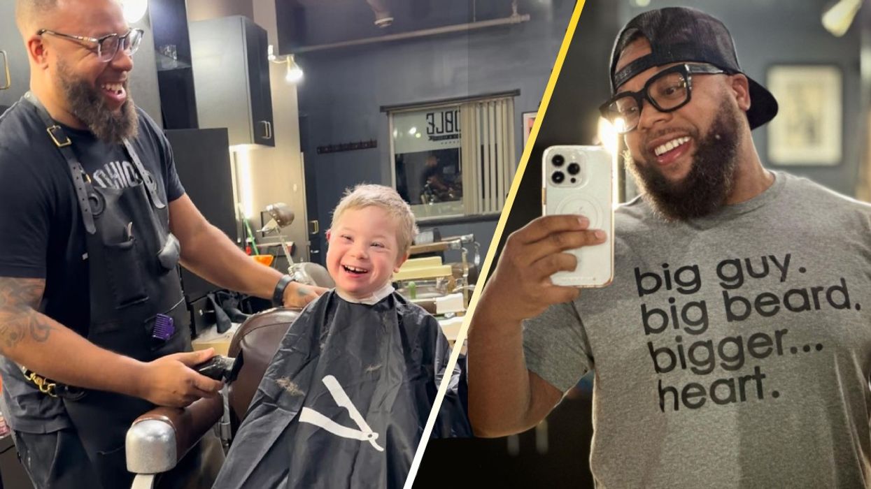 <strong>Kindhearted Barber Gifts Free Haircuts to Disabled Children on His Days Off</strong>