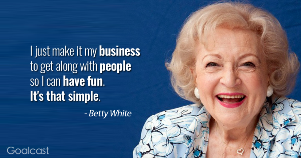 Betty White smiling