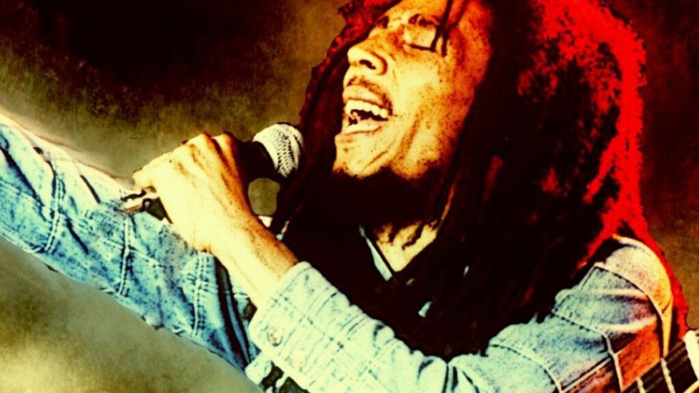 Bob Marley singing