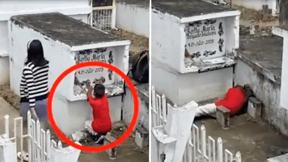 Stranger Spots Little Boy Sleeping Alone on the Ground in a Cemetery - The Reason Why Is Touching