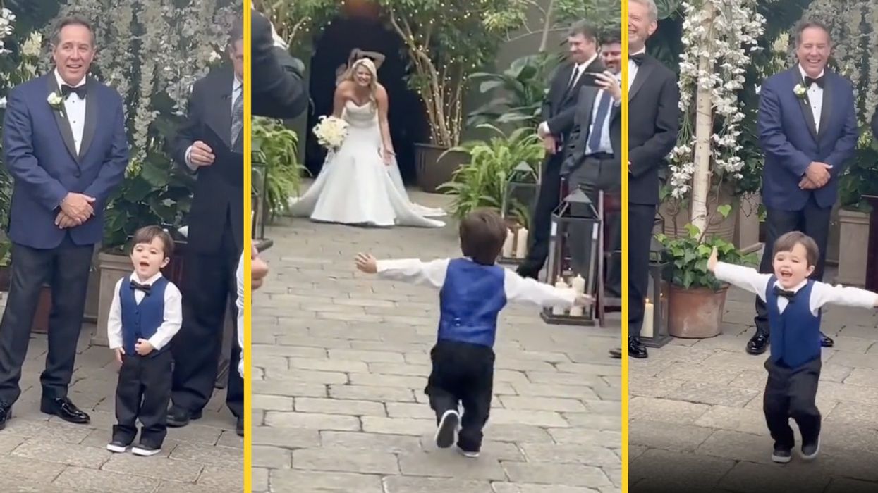 Adorable Altar: 2-Year-Old Boy Steals the Show at Mom's Wedding RIGHT Before She Walks Down the Aisle (VIDEO)