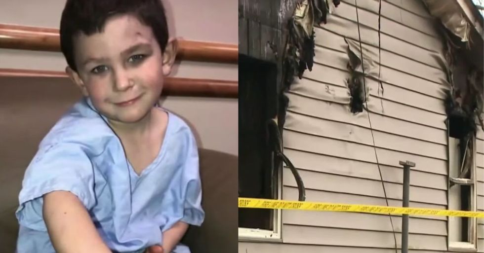 5-Year-Old Boy Saves His Family From a House Fire by Braving the Flames Twice