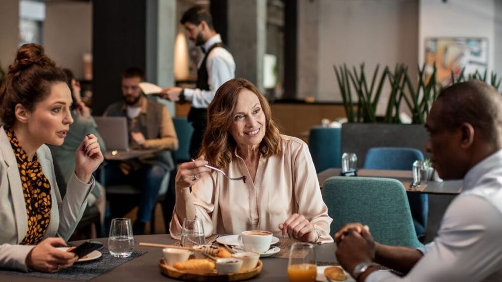 breakfast with colleagues