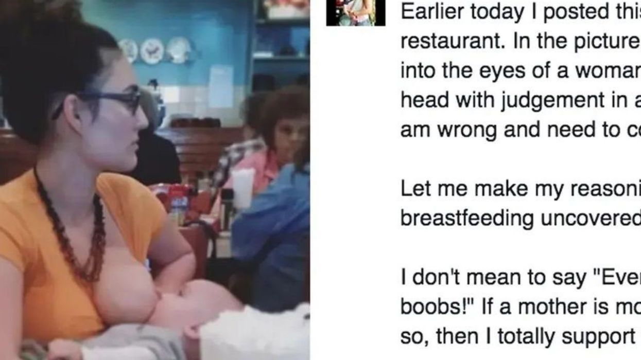 Woman Gets Shamed For Breastfeeding Son In Public, Thousands Of People Stand Up For Her