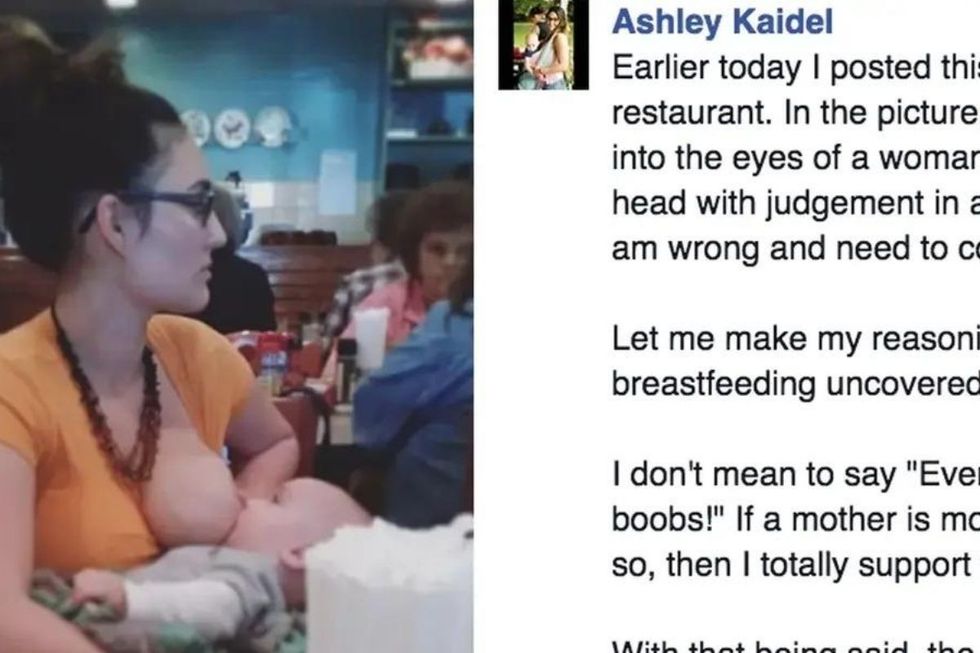 Woman Gets Shamed For Breastfeeding Son In Public, Thousands Of People Stand Up For Her