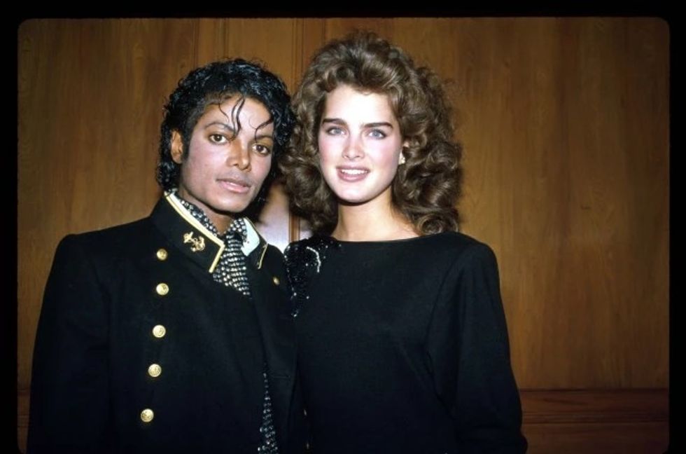 Brooke Shields and Michael Jackson