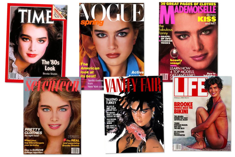 Brooke Shields Today and Yesterday