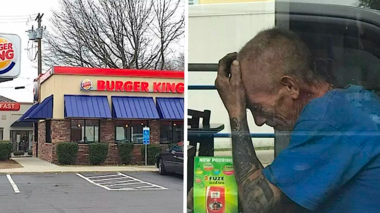 Everyone at Burger King Ignores a Desperate Man as He Sobs at a Table — Here’s Why One Woman Can’t Just Look Away and Ignore the Situation