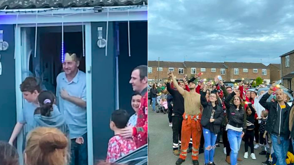 Doctors Say Terminally Ill Dad Won't Make It To Christmas — Hundreds Show Up to Give Him One Last Christmas Party