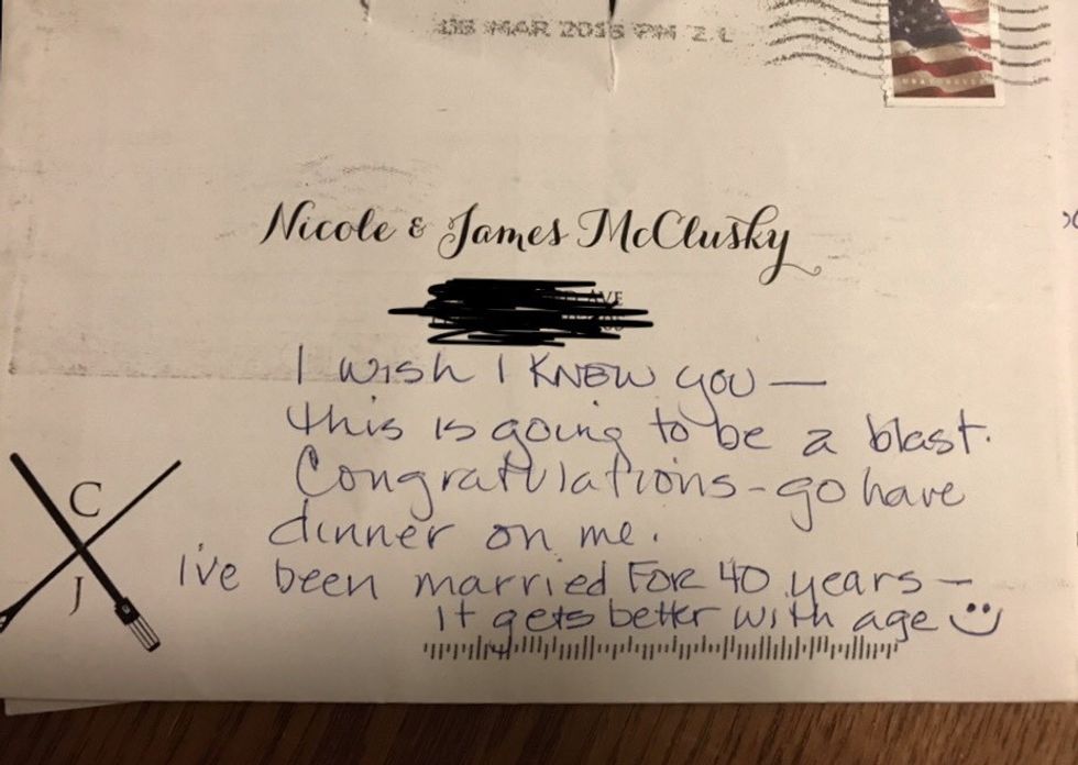 Bride Sends Wedding Invite to Wrong Address, Receives Note that Makes Her Day