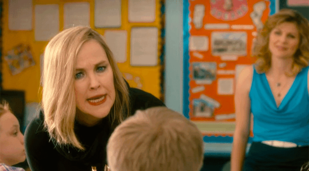 Catherine O'Hara as Moira Rose and Jennifer Robertson as Jocelyn Schitt in Schitt's Creek