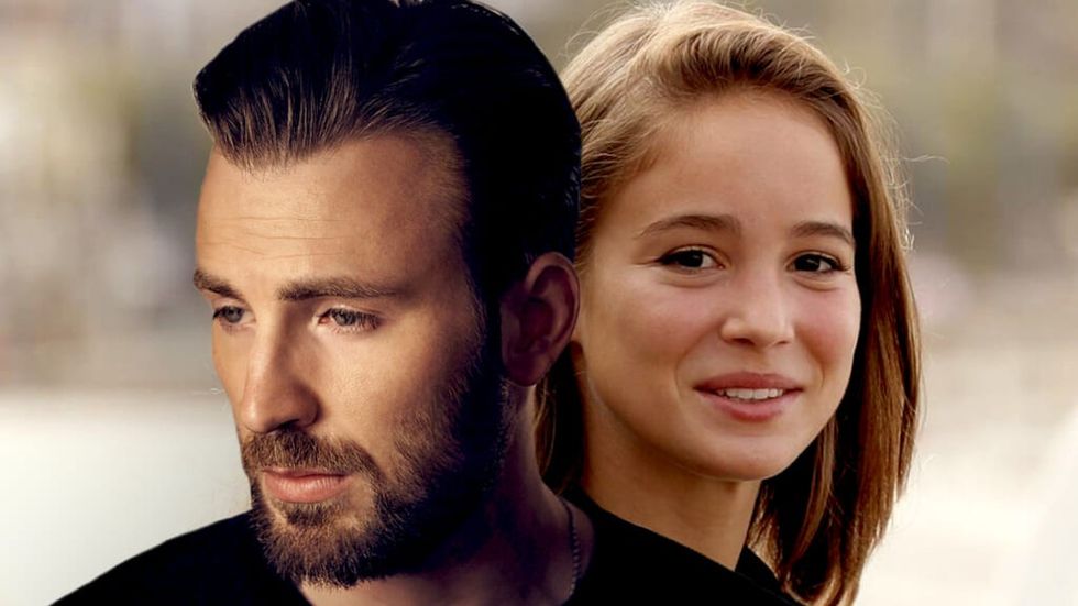 Chris Evans and Alba Baptista