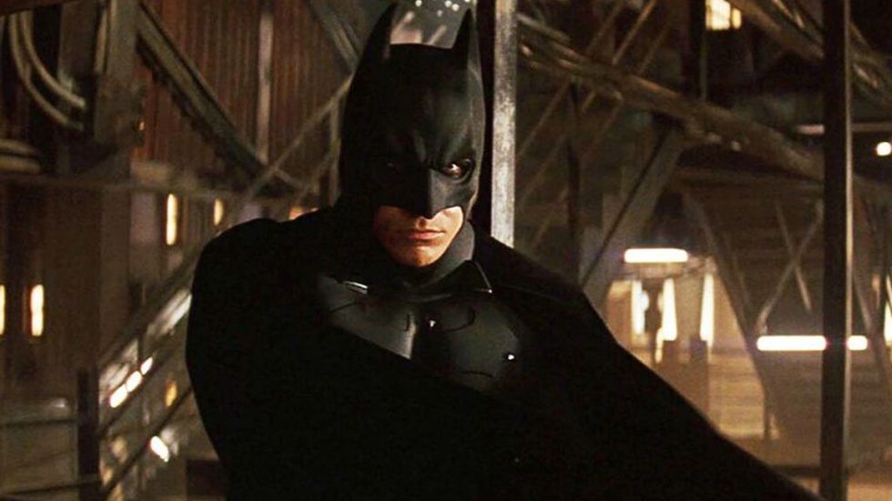 Christian Bale as Batman in Batman Begins