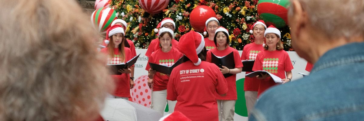 christmas carolers spread cheer