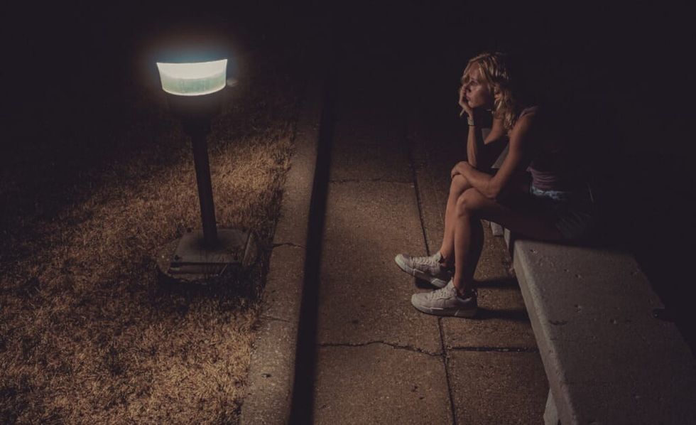 conflicted young woman