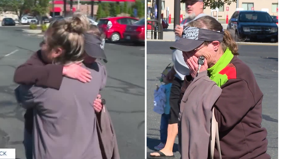 Customers Meet Burger King Employee at a Parking Lot - What Happens Next Brings Her to Tears