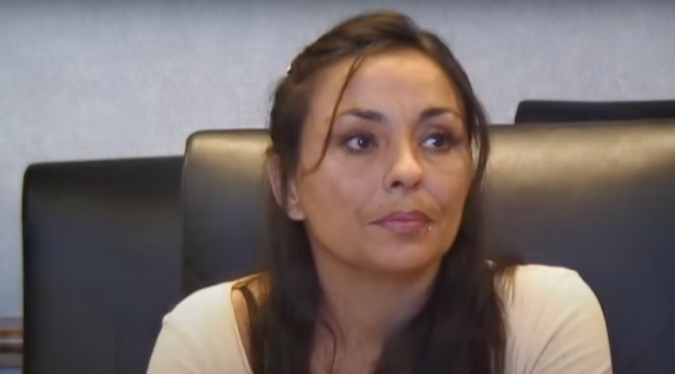 Cynthia Vigil-Jaramillo talking to Press in 2011