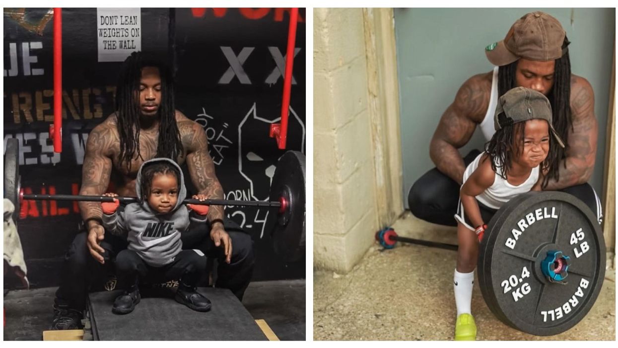 Body Builder Dad Shamed for Forcing His 4 Year-Old to Lift Weights Then People Realized His Hidden Lesson