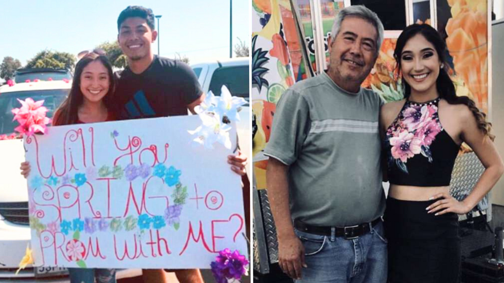 Teens Struggling Dad Works Hard to Make Ends Meet - So She Takes a 25-Mile Detour to Do This Before Prom