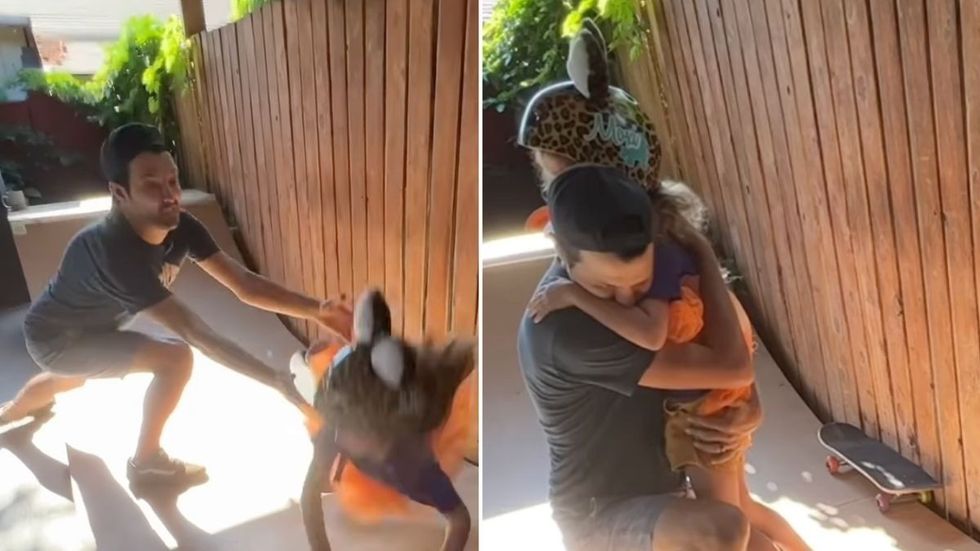 Daughter Falls Off Skateboard – The Brilliant Way Her Dad Reacted Should Be a Lesson for All Parents