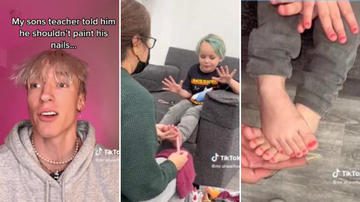 Teacher Told 3-Year-Old Boy Only Girls Can Paint Their Nails - But His Dad Had the Best Response