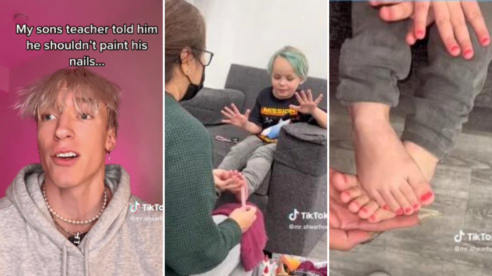Teacher Told 3-Year-Old Boy Only Girls Can Paint Their Nails - But His Dad Had the Best Response