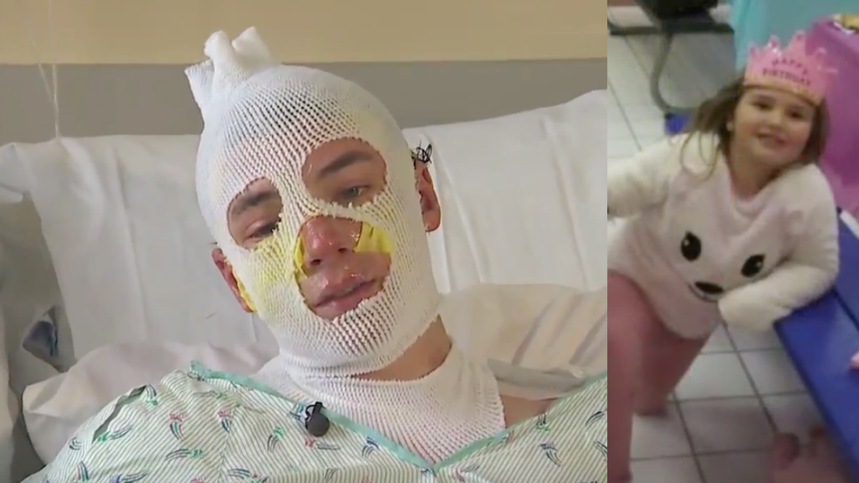 Heroic Uncle Rushes Into Burning Building to Save His Niece