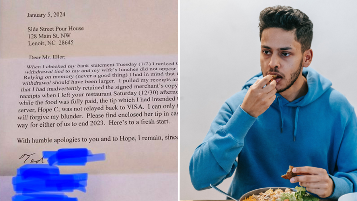 Man Leaves Restaurant Without Tipping Server - Days Later, They Receive a Surprising Letter