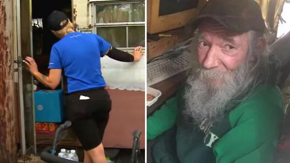 Domino’s Driver Regularly Delivers Pizza to Man Living in a Trailer - What She Sees Inside Worries Her