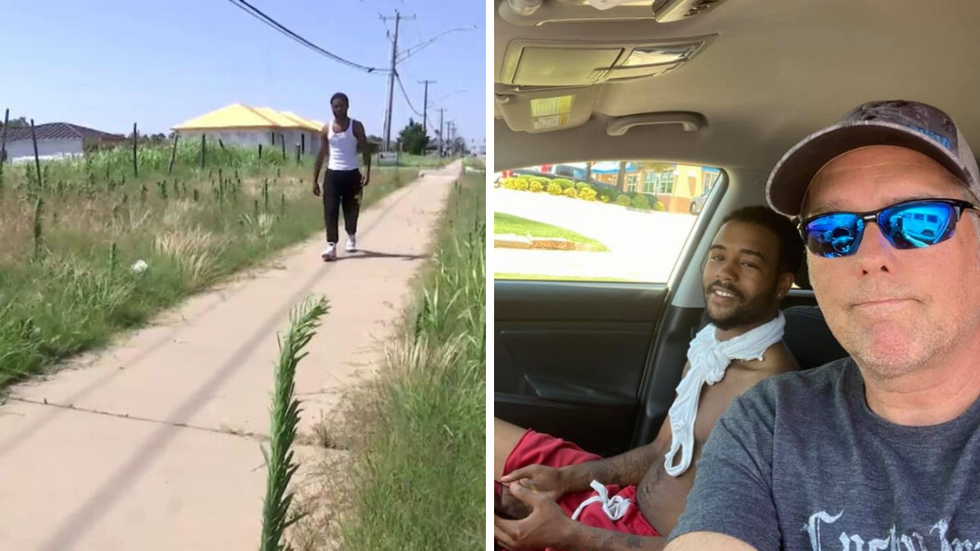 Man Walks 17 Miles A Day To Provide For His Family, Stranger Surprises Him With $52K