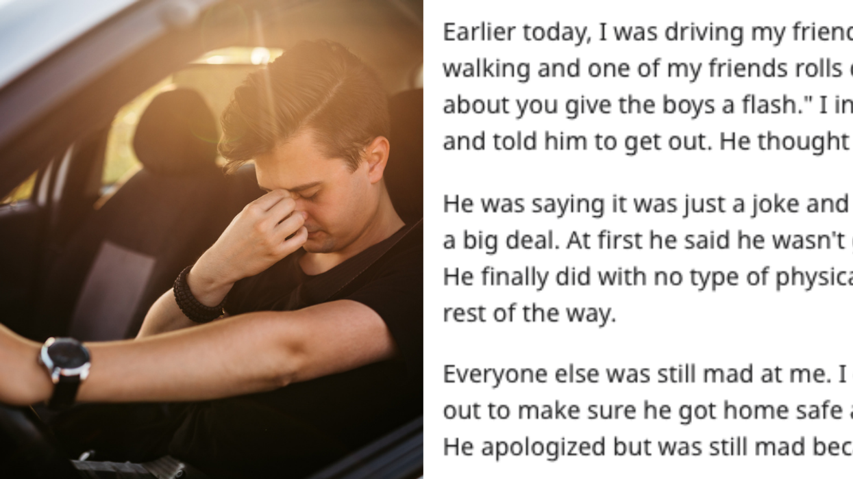 Man Catcalls Woman From Car, Driver Immediately Stops And Has Best Response